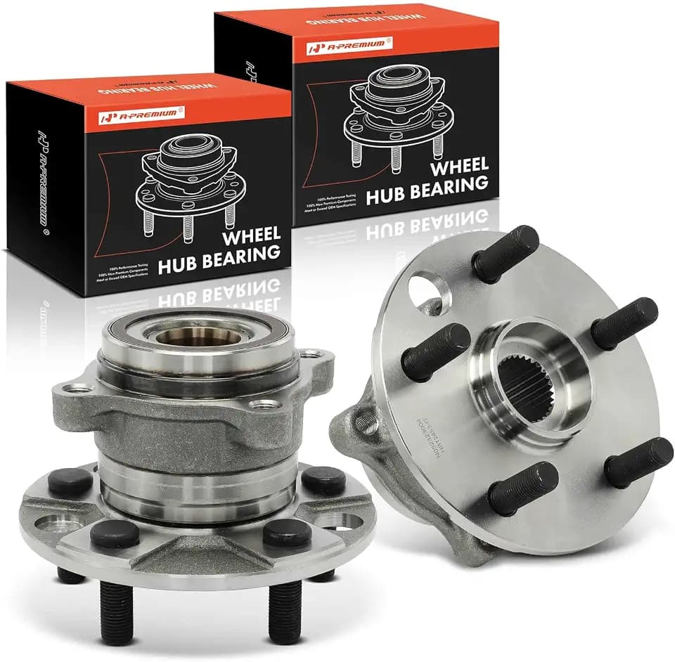 A-Premium 2 x Rear Wheel Bearing and Hub Assembly with 5-Lug