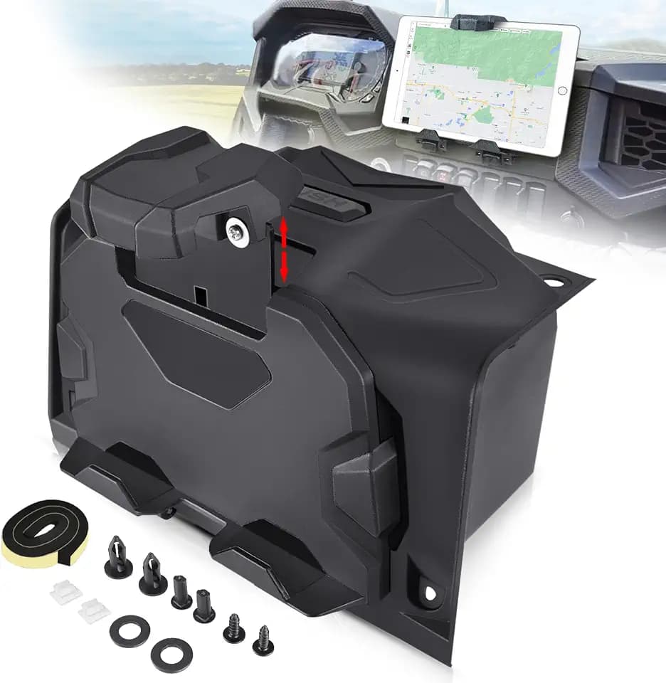 MDPROMCP 19-23 RZR XP GPS Phone Tablet Mount Storage Box UTV Accessories