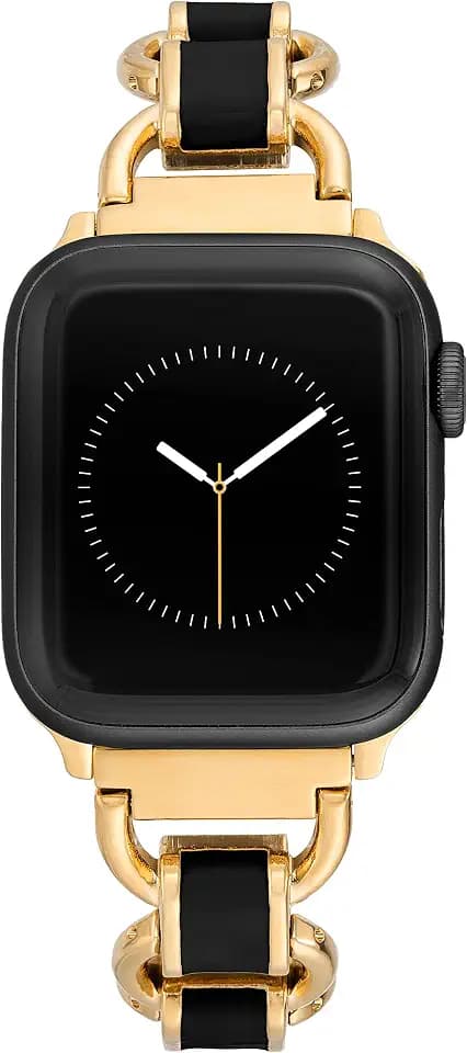 Anne Klein Rubberized Fashion Bracelet for Apple Watch, Secure, Adjustable