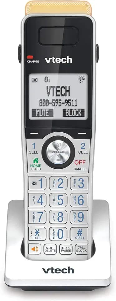 VTech IS8101 Accessory Handset for IS8151 Phones with Super Long Range up to 2300 Feet DECT 6.0, Call Blocking, Connect to Cell, Headset jack, Belt-clip, Power backup, Intercom and Expandable to 12 HS