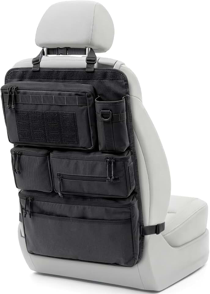 All in One Car Seat Back Organizer Fit Most Cars SUV Trucks Jeeps