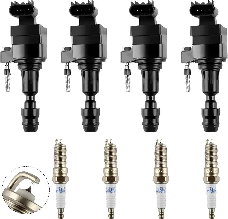 UF491 Ignition Coils & Iridium Spark Plugs Compatible with Buick Chevy GMC