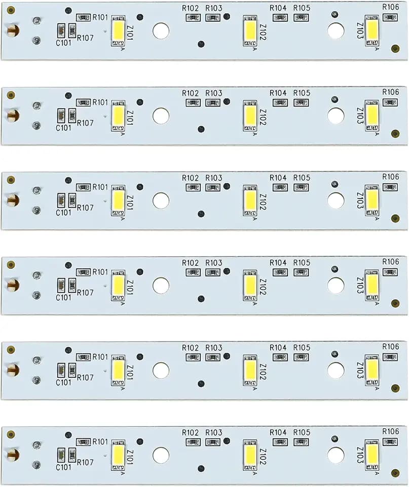 6Pack WR55X26671 Refrigerator LED Light Board Replacement for Freezer & Fridge Models PS11767930 AP6035586 4468532 EAP11767930