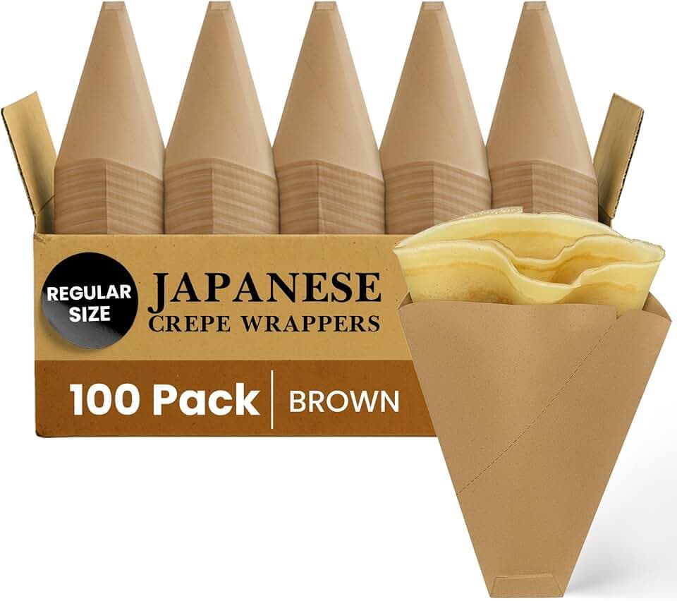 Friteshop Eco Brown Japanese Crepe Wrappers - 100 Pack