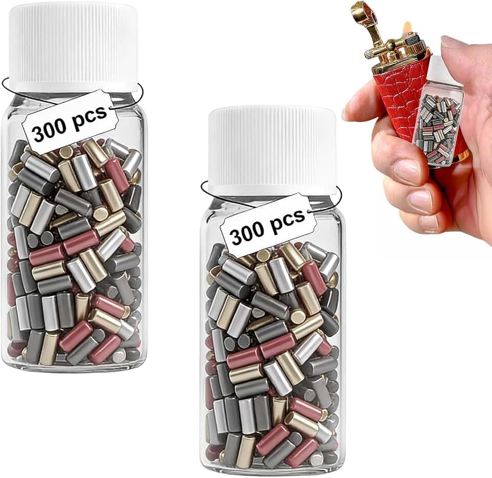600 Stück Universal Feuersteine Mischfarben – für Zippo und Clipper