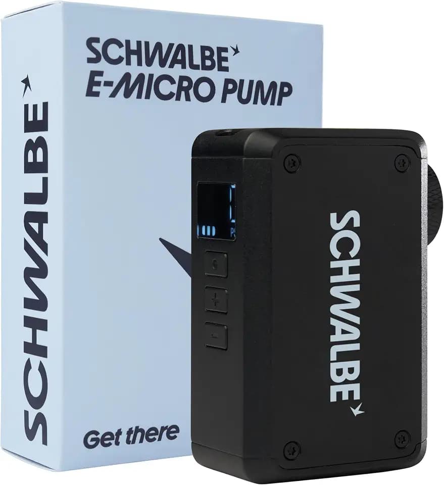 Schwalbe E-Micro Pump, elektrische Mini-Fahrradpumpe 8,3 bar