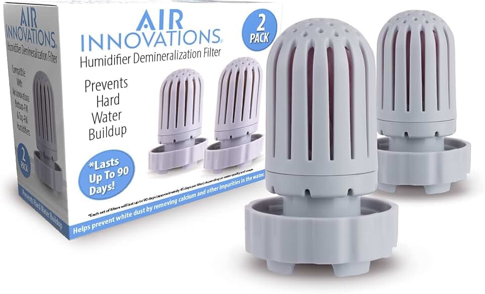 Air Innovations HUMIDIF Humidifier Demineralization Filters-Plastic-Set of 2, Silver