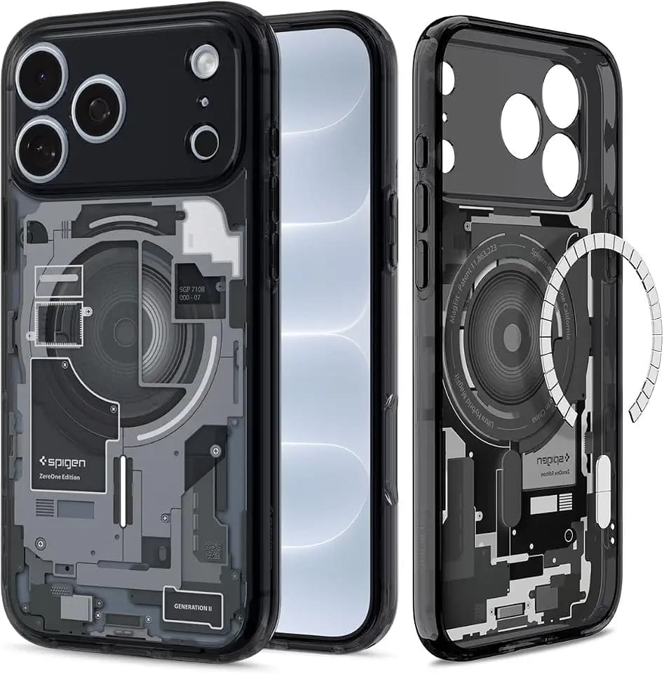 Spigen Ultra Hybrid MagFit for iPhone 17 Pro / 18 Pro Case, Zero One Black