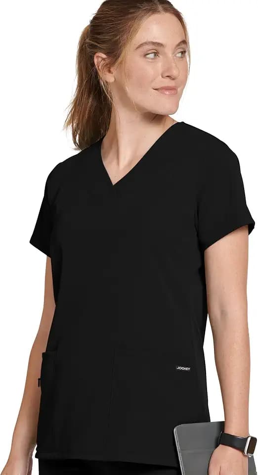Jockey Women's Scrubs Women's V-Neck Crossover Scrub Top