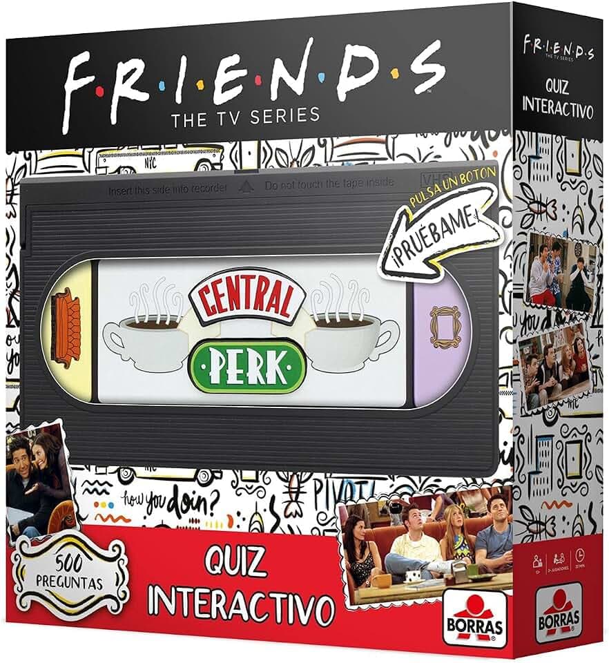 Borras - Quiz Friends, Frage Spiel für die Fans der Serie, Zeigen Sie es, indem Sie alle Fragen Dieses lustigen Spiels durch Teams richtig beantworten. Ab 13 Jahren (19190)