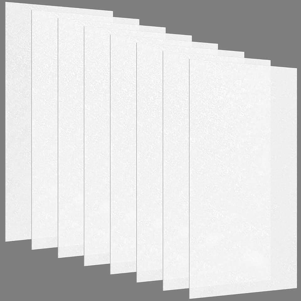 Pushglossy 8 Pack 23.75" X 47.75" X 0.08" Frosted Fluorescent Light Covers