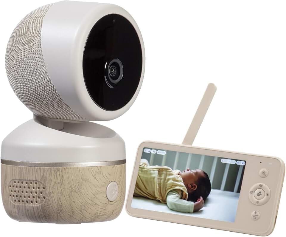 Maxi-Cosi See2 Plus Video Babyphone mit Kamera und Nachtsicht, App-Anbindung, CryAssist, Ultra HD (2K) Video, 5,5″-Display, Temperatur- und Feuchtigkeitstracker, Teil von Maxi-Cosi Connected Home