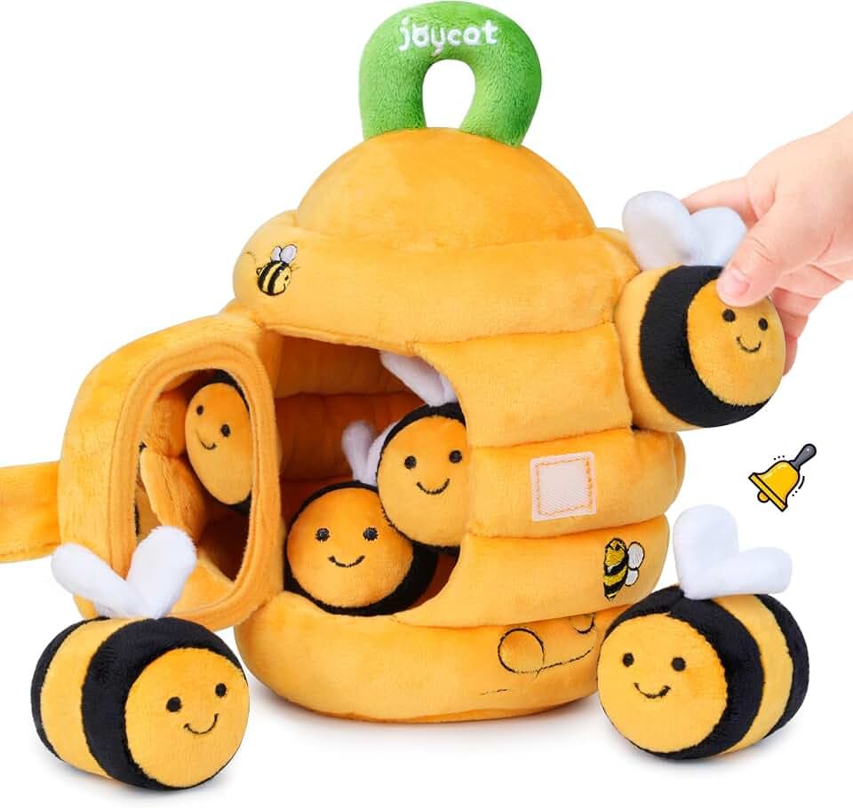 JoyCat Baby Spielzeug 6-12 Monate, Baby Bienenstock mit 5 Bienen Spielzeug