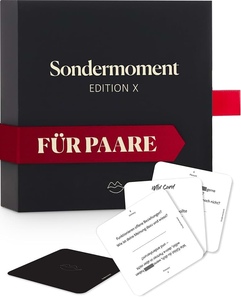 Sondermoment Edition X - Das Heisse Fragespiel für Paare | Tiefgründige Fragen und Challenges rund um Liebe, Erotik und Sex | Für Deine Freundin oder Freund