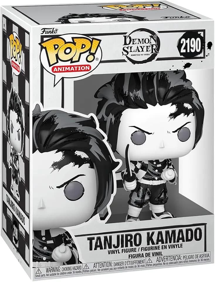Funko POP! Animation: Demon Slayer - Tanjiro - Sumi-Ink - Sammelbare Vinylfigur - Geschenkidee - Offizielles Merchandise - Spielzeug für Kinder & Erwachsene - Modellfigur für Sammler