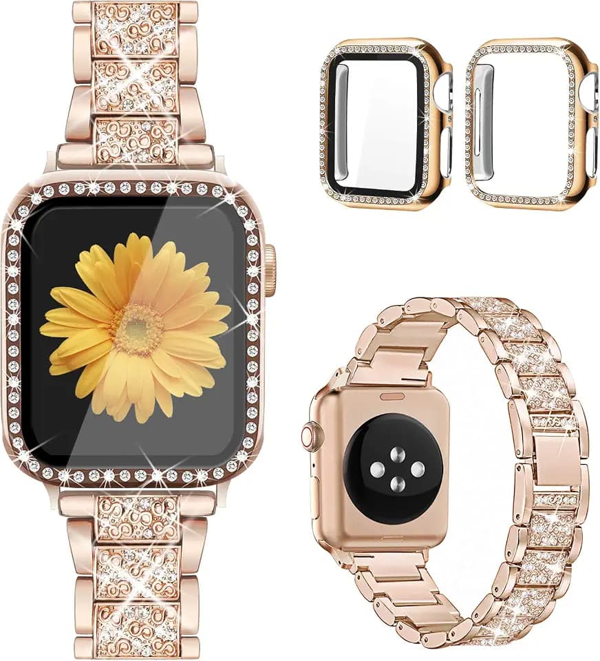 Mesime Jewelry Band Compatible with Apple Watch Bands for Women