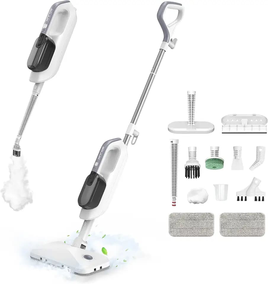 12-in-1 Steam Mop for Floor Cleaning,