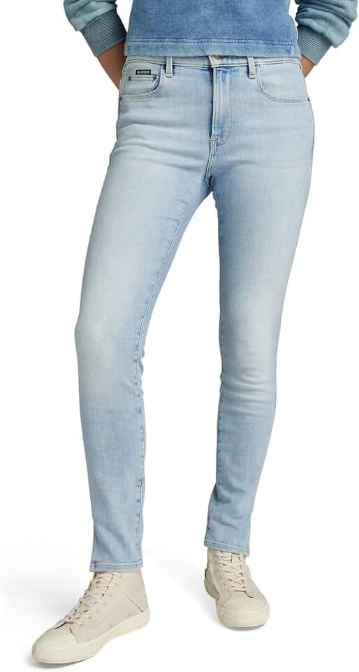 G-Star Damen Jeans 3301 Skinny Split Jeans