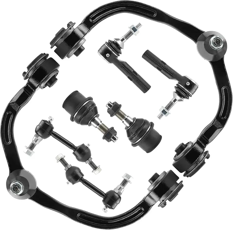 8PCS Front Upper Driver & Passenger Control Arms Suspension Fit for Ford Expedition 2004-2006, Fit for Lincoln Navigator 2004-2006, (Standard Suspension ONLY)
