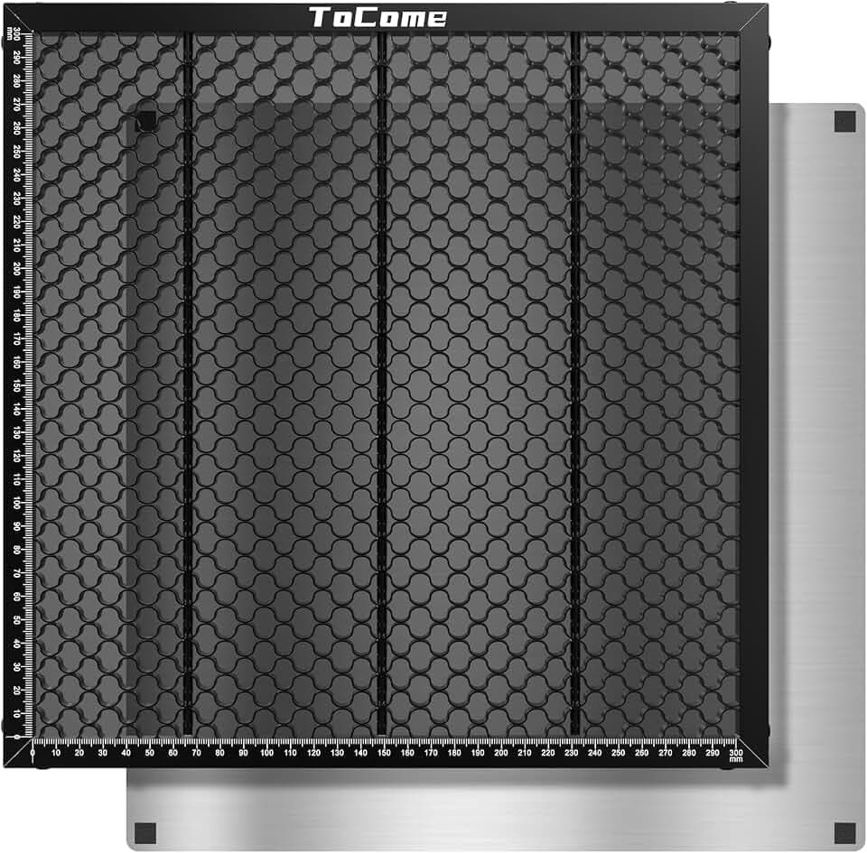 ToCome Honeycomb Laser Bed 300 x 300mm 12 x12" Steel Honeycomb Working Bed for Laser Engraver Laser Cutter