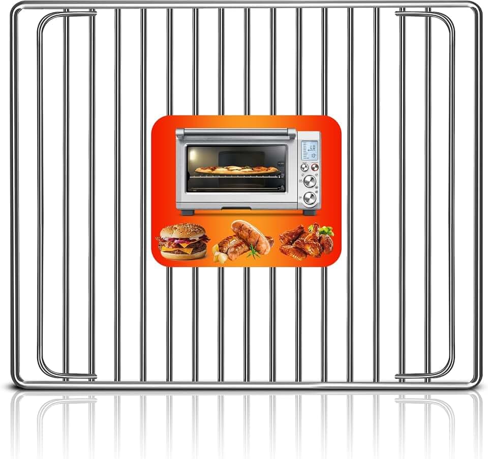 Smart Oven Rack for Breville Oven BOV845BSS, 14''×11.6'' Stainless Steel Air Fryer Accessories Replacement Parts Grill Rack Baking Tray,Dishwasher safe