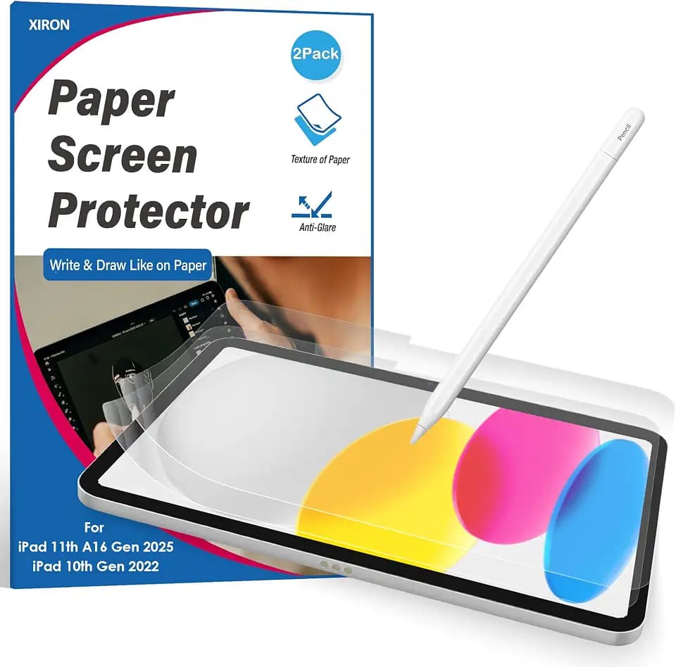 XIRON Paper Screen Protector for iPad A16 11th 2025 & 10th Generation 10.9"