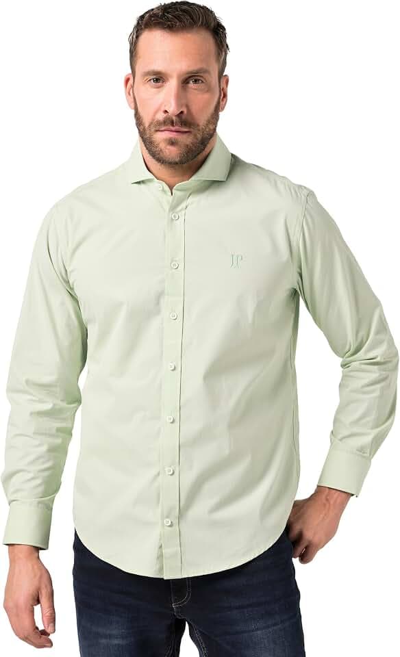 JP 1880 Herren Hemd, Business, Langarm, Hai-Kragen, Modern Fit Hemd (1er Pack)
