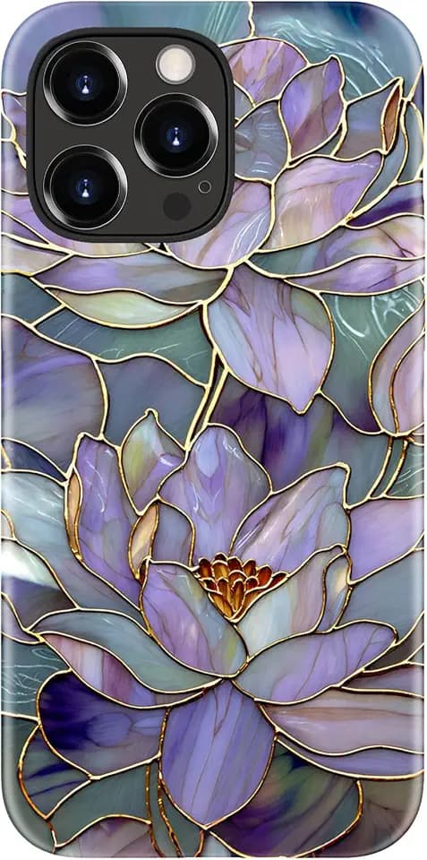 Goodon for iPhone 14 Pro Max Case, Cute Trendy Floral, Wireless Charging