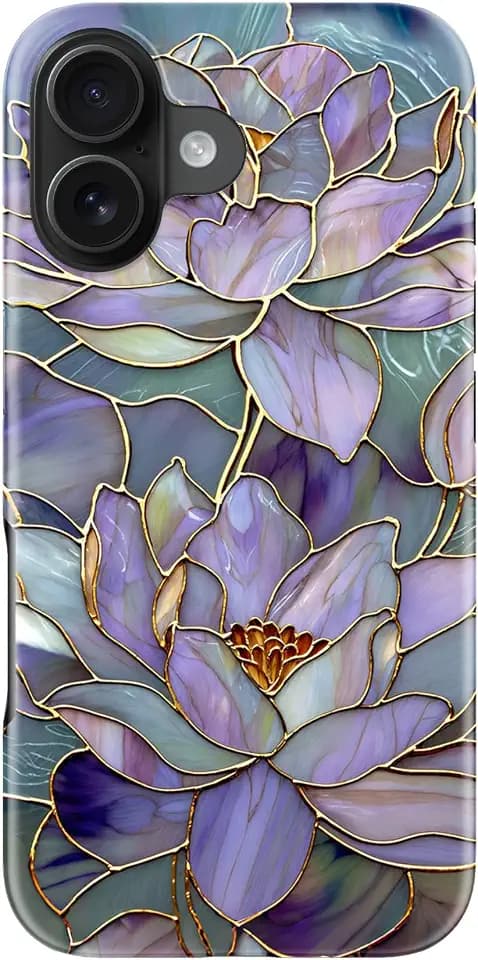 DorisMax for iPhone 16 Case - Wireless Charging - Cute Wildflower
