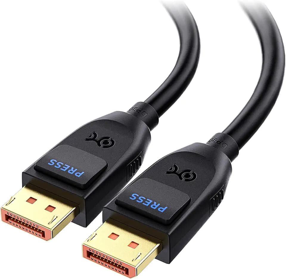 Cable Matters [VESA Certified] 80Gbps DisplayPort 2.1 Cable, 6.6ft / 2m