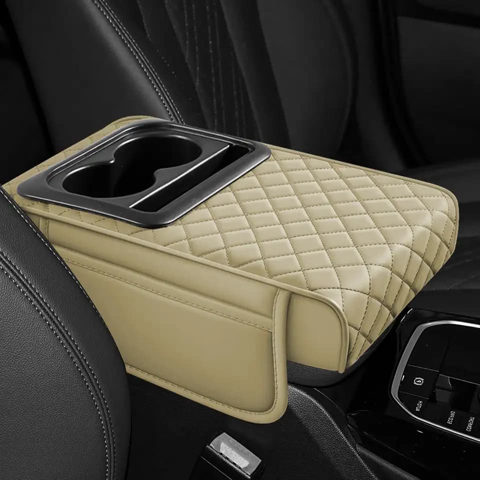 Hovom Car Center Console Cover, 4 in 1 Memory Foam Armrest Pillow