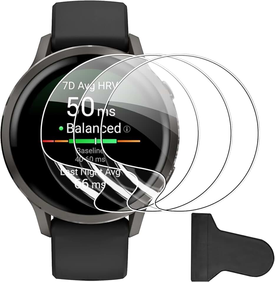 FDHYFGDY 3x Schutzfolie für Garmin Venu 4 41mm/Garmin Venu 3s 41mm, HD Schutzfolie [Kratzfest + Vollständige Abdeckung], Displayschutz Kompatibel mit Garmin Venu 4 - Blasenfreie Folie