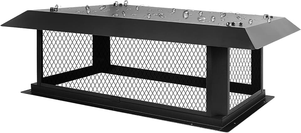 Chimney Cap 14x30 Chimney Cover,Fireplace Chimney Caps for Outside 14"x30"