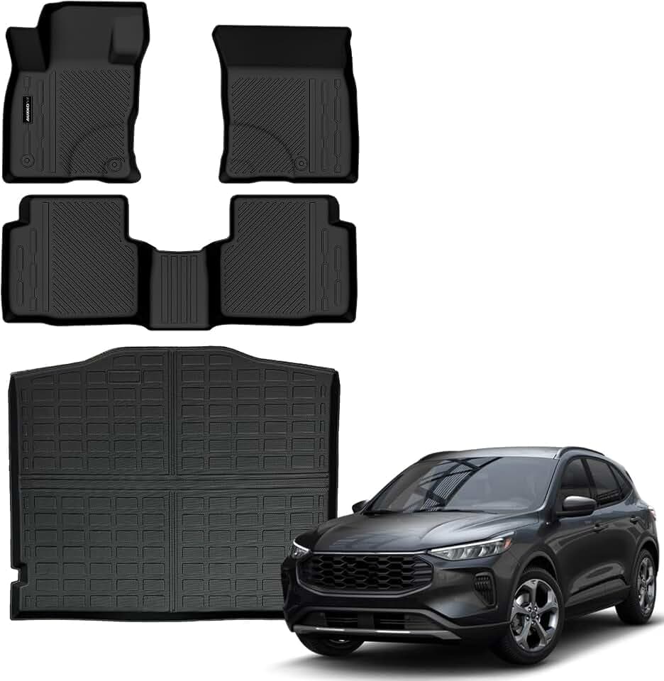 Auxko Floor Mats Cargo Mat for Ford Escape 2020-2025 2026 Gasoline