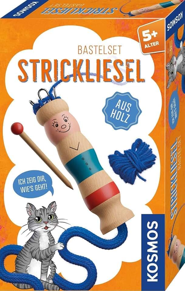 Kosmos Strickliesel, aus Holz, Komplett-Set