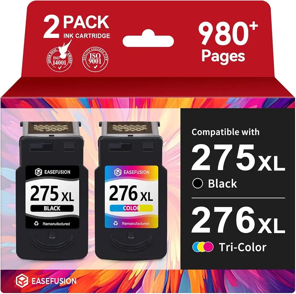 275XL 276XL Replacement for Canon 275 and 276 Ink Cartridges PG-275 CL-276