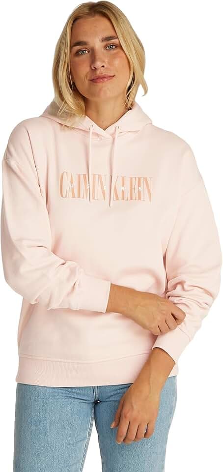 Calvin Klein Damen Hoodie Varsity aus Baumwolle