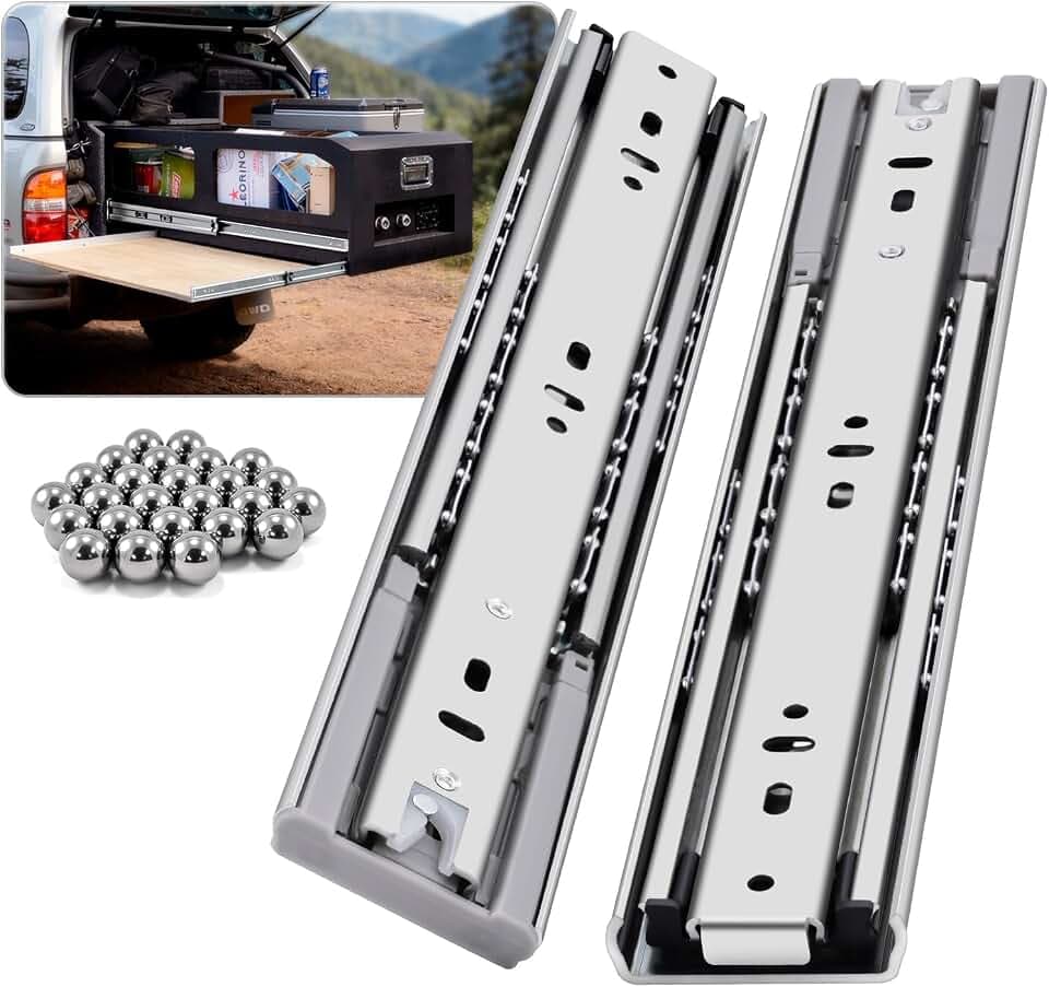 YENUO Heavy Duty Soft Close Drawer Slides Full Extension 12-32 Inch 145 Lb