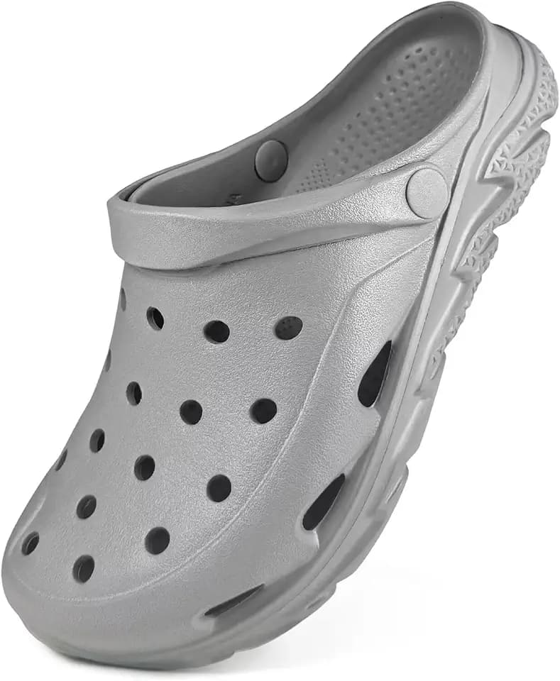 Mens Womens Garden Clogs Shoes with Arch Support, Unisex Adult Classic Slip On Slides Sandals Outdoor Beach Pool Slipper