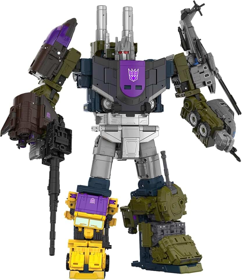 Transformers Age of the Primes Combaticon Onslaught, Commander Class 6.75-Inch Converting Action Figure, Robot Toys for Ages 8+