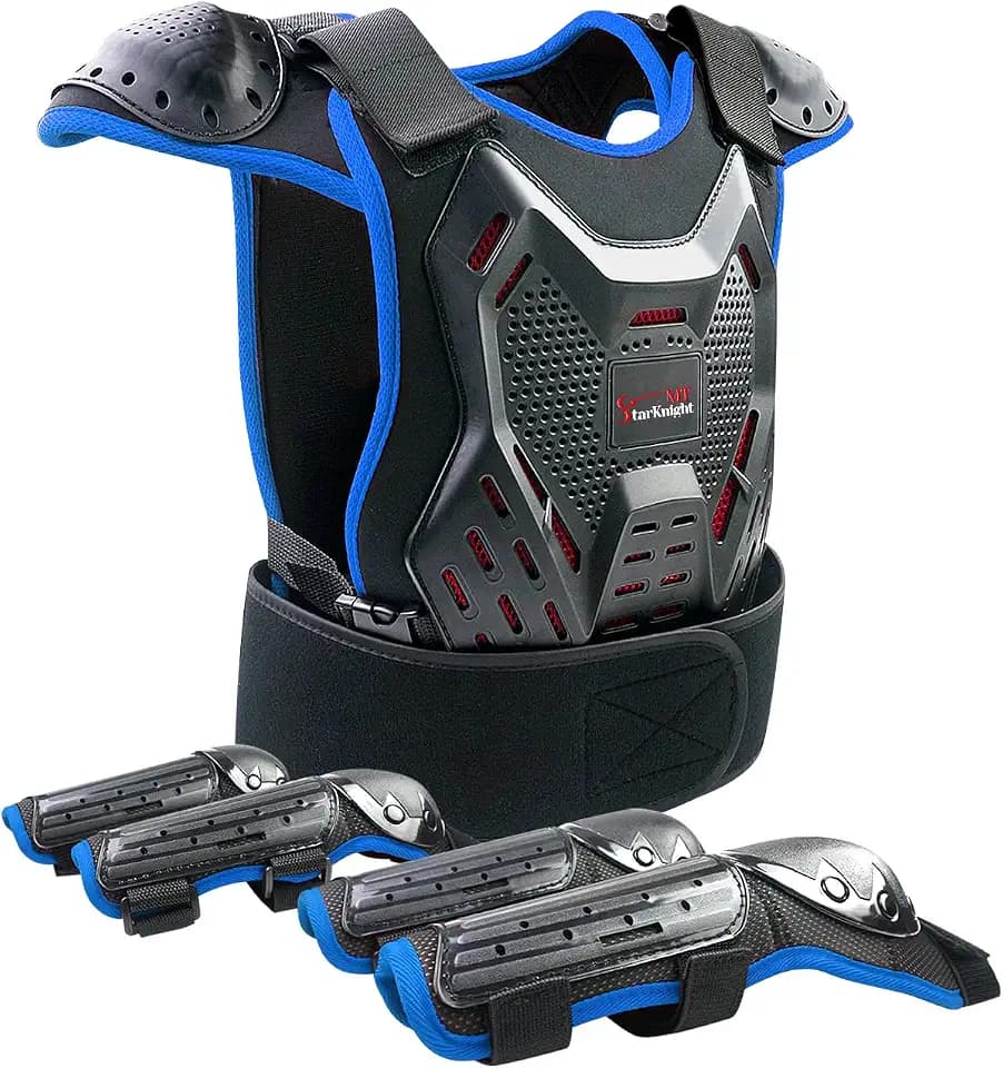 StarknightMT 5-12 Kids Dirt Bike Gear Youth Motocross Chest Protector Suit