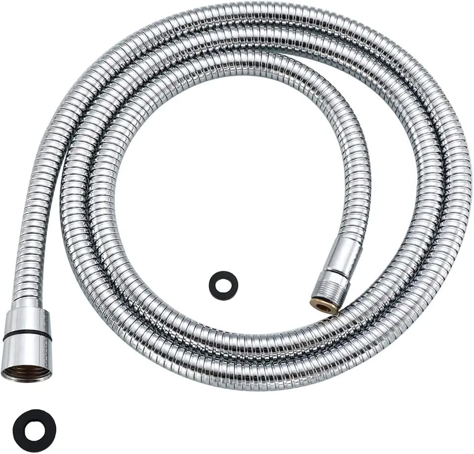 Kitchen 59 Inch or 150CM Pull Down Spüle Wasserhahn Ersatz Pull Out Spray Head Schlauch Edelstahl (Galvanik, 1,5 Meter)