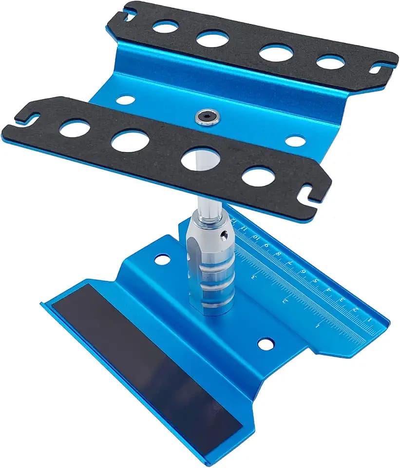 RC Car Stand RC Repair Stand 360 Degree Rotation Lift or Lower for Traxxas Arrma Redcat Axial RC4WD HSP Losi 1/8 1/10 1/12 1/16 Scale RC Crawler Car Truck Buggies (Sky Blue)
