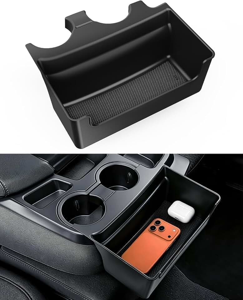 Center Console Organizer Box Fits 2019-2026 Chevy Silverado/GMC Sierra 1500