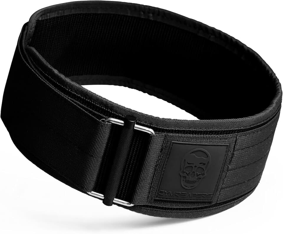 Gymreapers Schnellverschluss-Gewichthebergürtel für Bodybuilding, Kraftdreikampf, Cross-Training – 4-Zoll-Neopren mit Metallschnalle – verstellbare olympische Rückenstütze