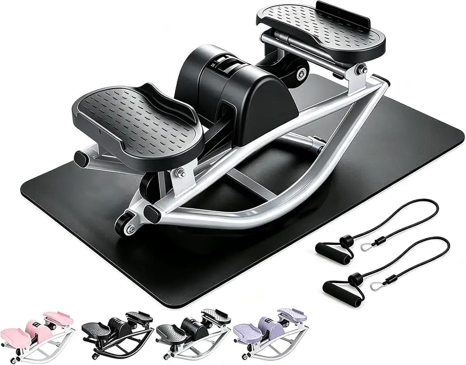 Rock Stepper Side to Side Low-Impact Stepper Compact Quiet Design
