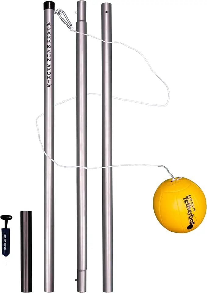 Park & Sun Sports Permanent Outdoor Tetherball Set with Accessories