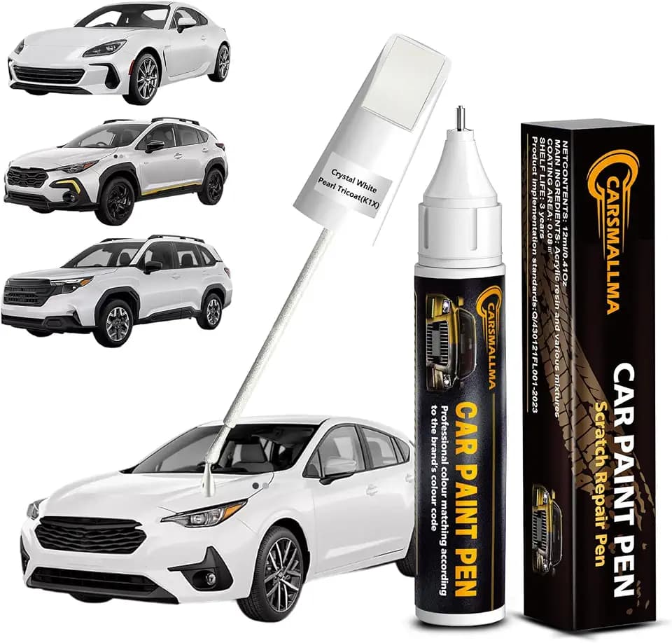 Crystal White Pearl Tricoat (K1X) Touch Up Paint for Subaru