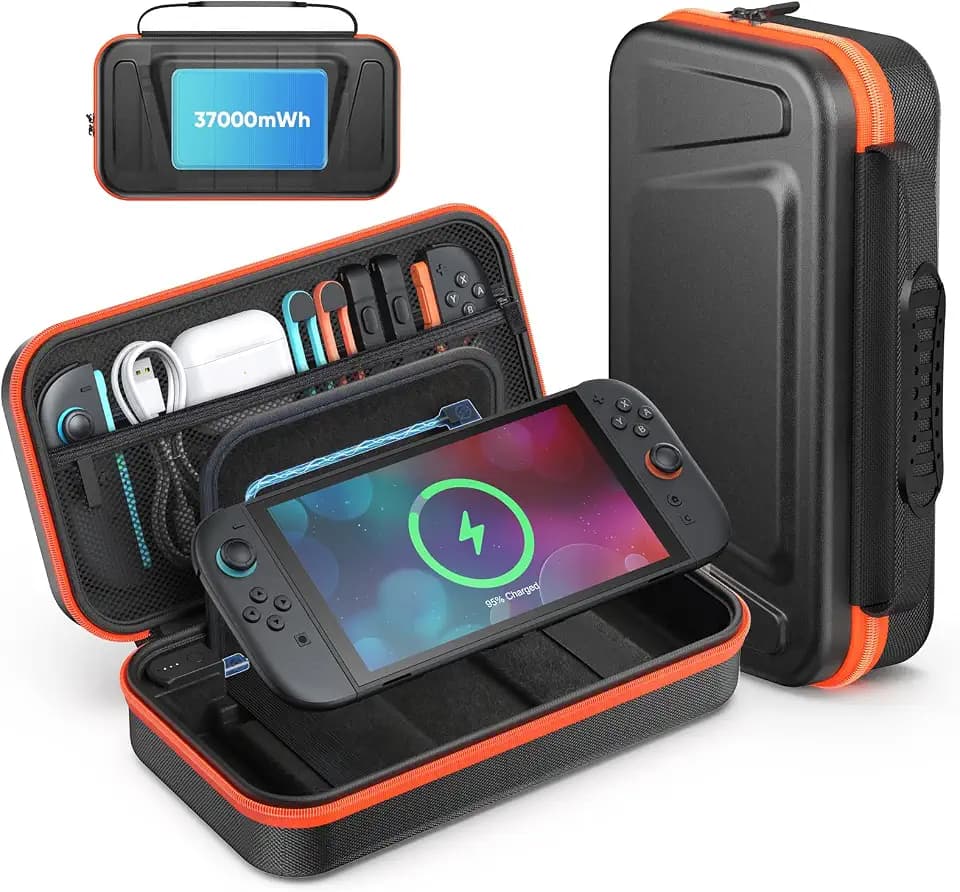 FASTSNAIL Charging Case for Nintendo Switch 2 - Built-in 37000mWh Battery