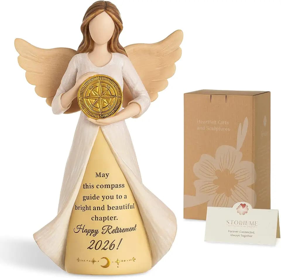 Storieme Retirement Guardian Angel Figurine Gift for Woman Nurse Teacher